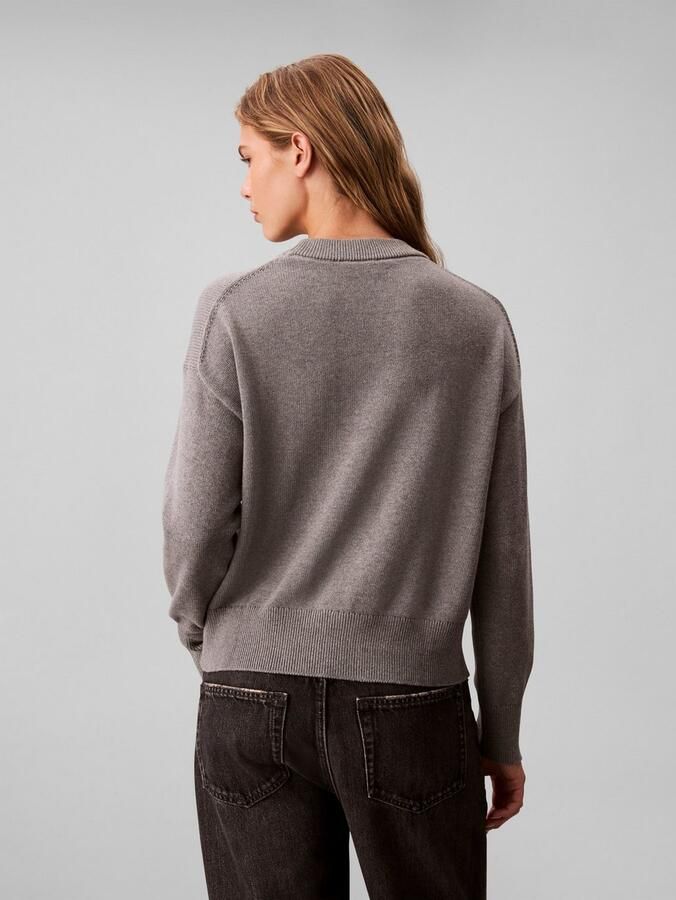 Calvin Klein Gebreide trui Cotton Graphic Pullover - Foto 2