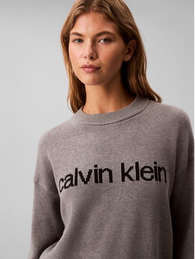 Calvin Klein Gebreide trui Cotton Graphic Pullover