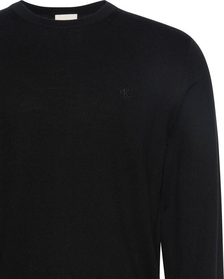 Calvin Klein Gebreide trui LS 100% MERINO CREW 14GG Met ronde hals regular fit - Foto 5
