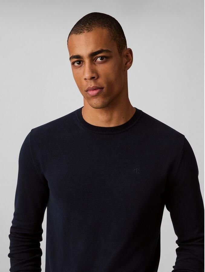 Calvin Klein Gebreide trui LS SUPIMA COTTON CREW 14GG