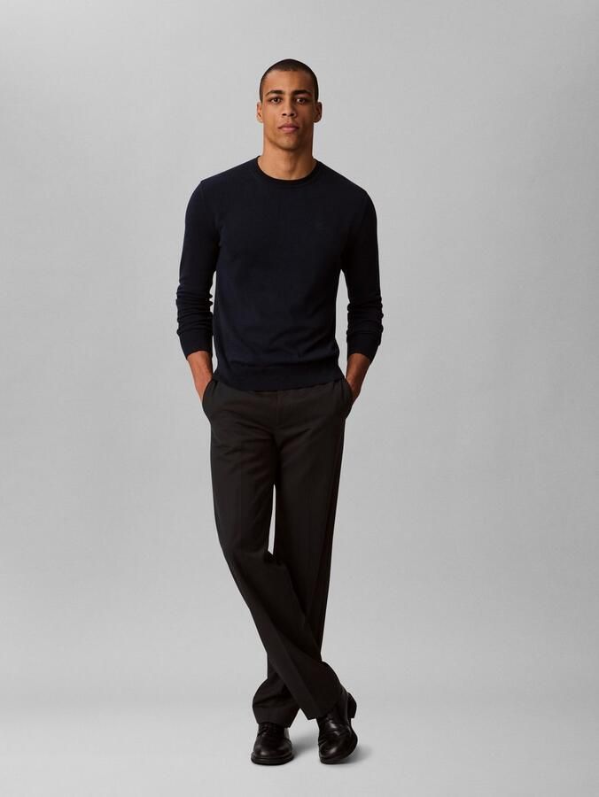 Calvin Klein Gebreide trui LS SUPIMA COTTON CREW 14GG - Foto 4