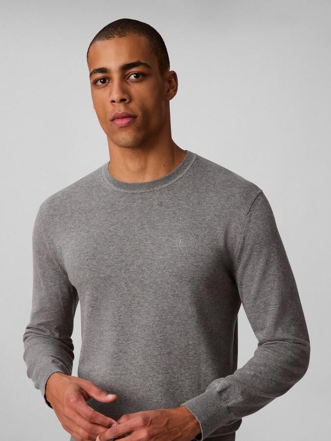 Calvin Klein Gebreide trui LS SUPIMA COTTON CREW 14GG - Foto 4
