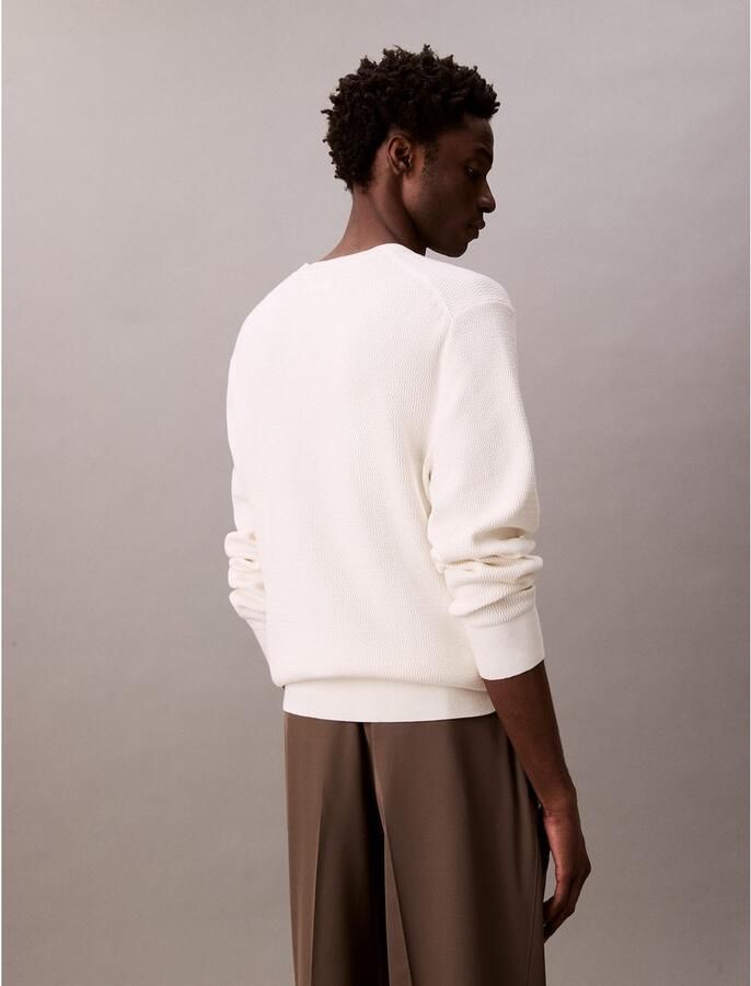 CK Calvin Klein Relaxed fit pullover in gebreide look model 'Texture' - Foto 2