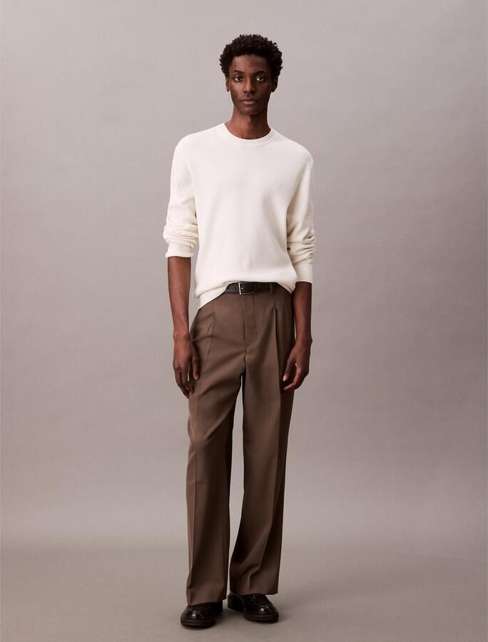 CK Calvin Klein Relaxed fit pullover in gebreide look model 'Texture' - Foto 5