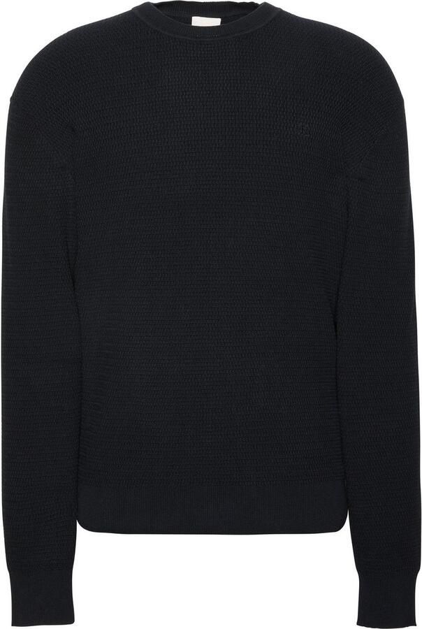 CK Calvin Klein Relaxed fit pullover in gebreide look model 'Texture' - Foto 6