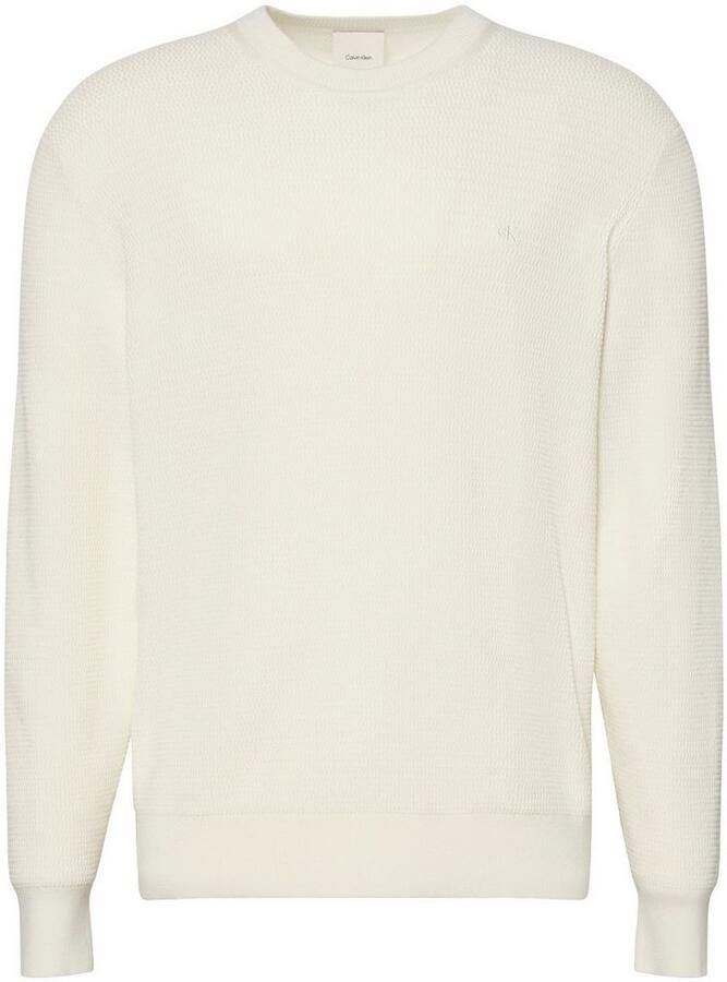 CK Calvin Klein Relaxed fit pullover in gebreide look model 'Texture' - Foto 6
