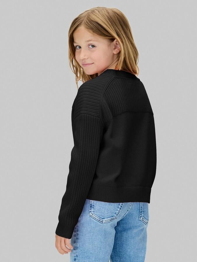 Calvin Klein Gebreide trui MONOLOGO CN SWEATER voor kinderen tot 16 jaar logoborduurwerk - Foto 6