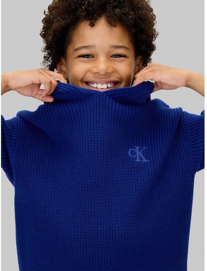 Calvin Klein Gebreide trui RIB KNIT HOODIE voor kinderen tot 16 jaar met capuchon - Foto 2