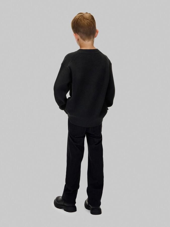 Calvin Klein Gebreide trui Towelling Ck Stitch Sweater voor kinderen tot 16 jaar badstof applicatie - Foto 5