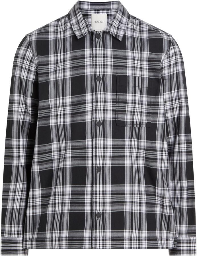 Calvin Klein Geruit overhemd BT_TWILL CHECK SNAPS OVERSHIRT