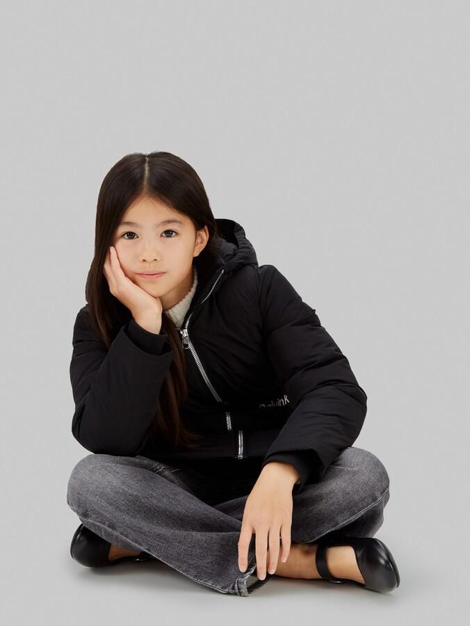 Calvin Klein Gewatteerde jas CLASSIC BELTED COAT voor kinderen tot 16 jaar met riem - Foto 3