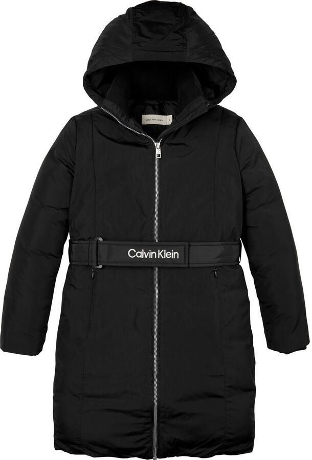 Calvin Klein Gewatteerde jas CLASSIC BELTED COAT voor kinderen tot 16 jaar met riem - Foto 5