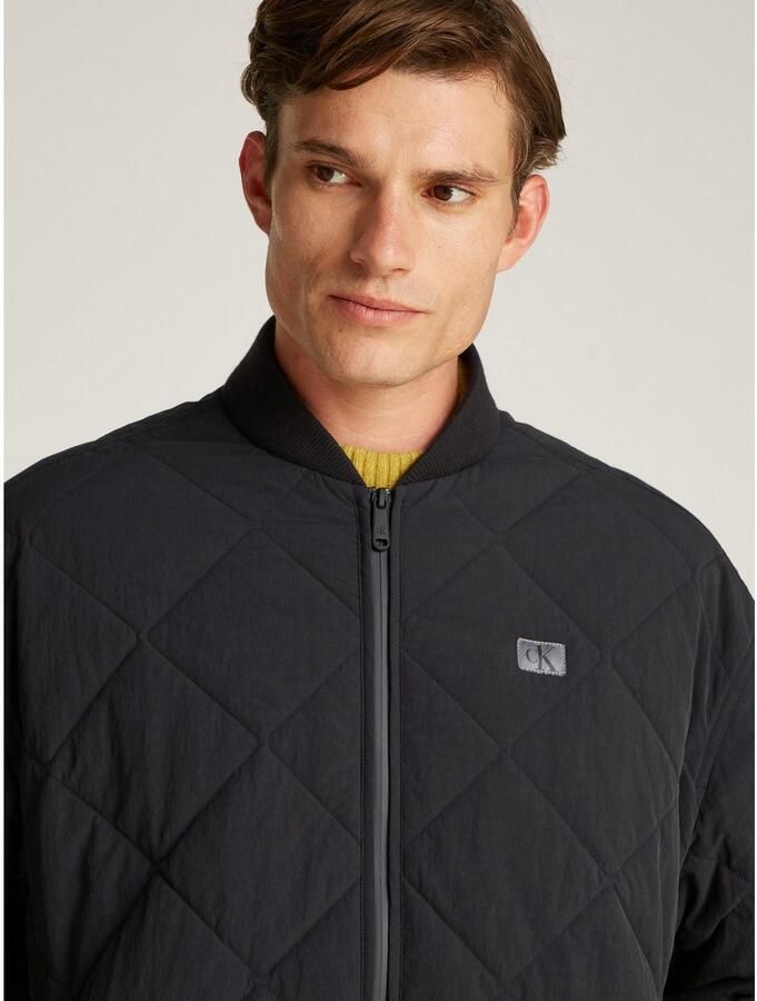 Calvin Klein Gewatteerde jas QUILTED JACKET Logopatch staande kraag - Foto 2