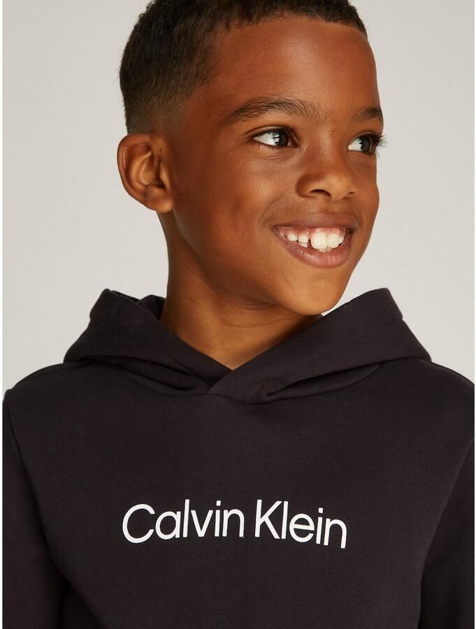 Calvin Klein Hoodie INST. LOGO REG. TERRY HOODIE voor kinderen tot 16 jaar en met logo-opdruk - Foto 3