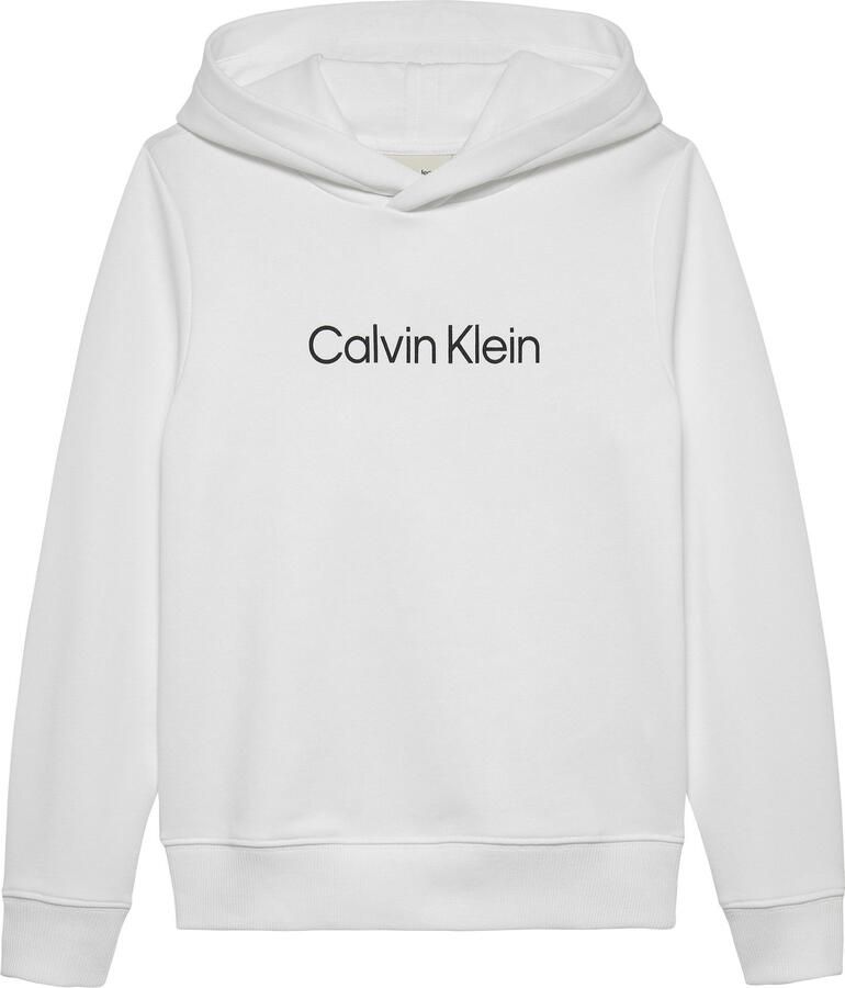 Calvin Klein Hoodie INST. LOGO REG. TERRY HOODIE voor kinderen tot 16 jaar en met logo-opdruk