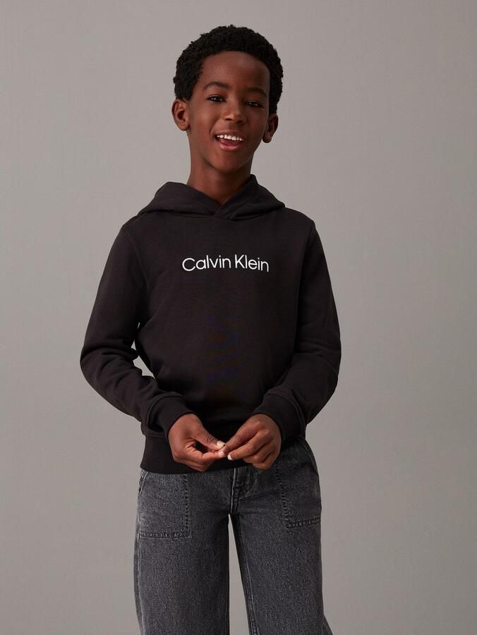 Calvin Klein Hoodie INST. LOGO REG. TERRY HOODIE voor kinderen tot 16 jaar en met logo-opdruk - Foto 14