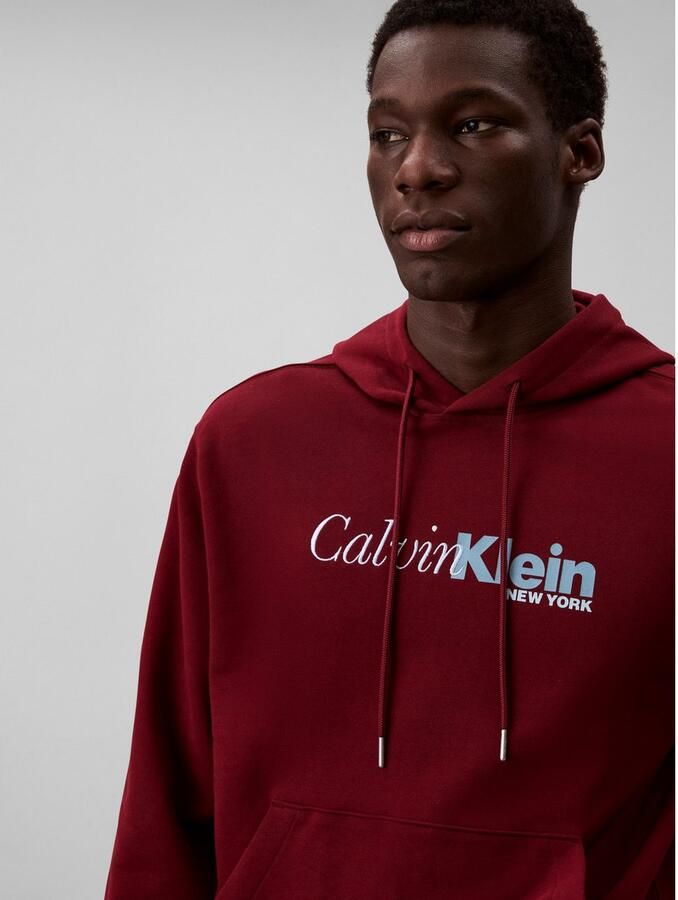 Calvin Klein Hoodie LS EU 350TERRY CURSIVE GRAPHIC H - Foto 2