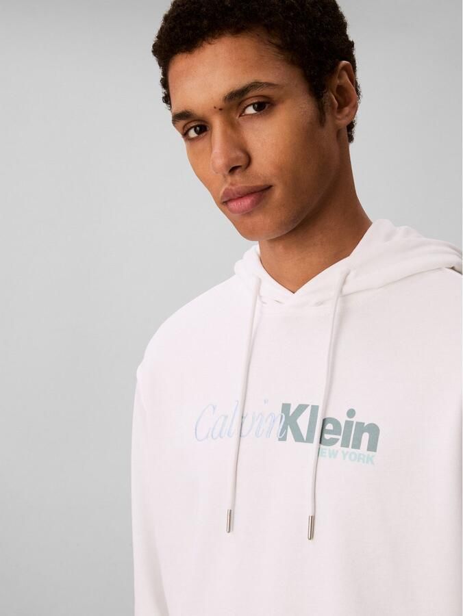 Calvin Klein Hoodie LS EU 350TERRY CURSIVE GRAPHIC H - Foto 4