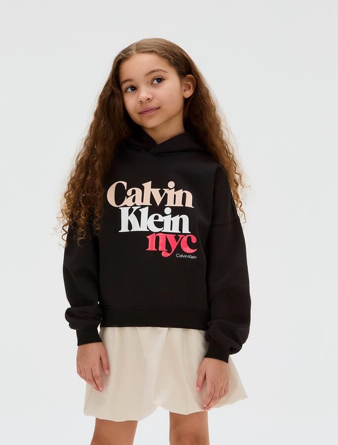 Calvin Klein Hoodie PEARL SIGNATURE TERRY HOODIE voor kinderen tot 16 jaar met grote print - Foto 8