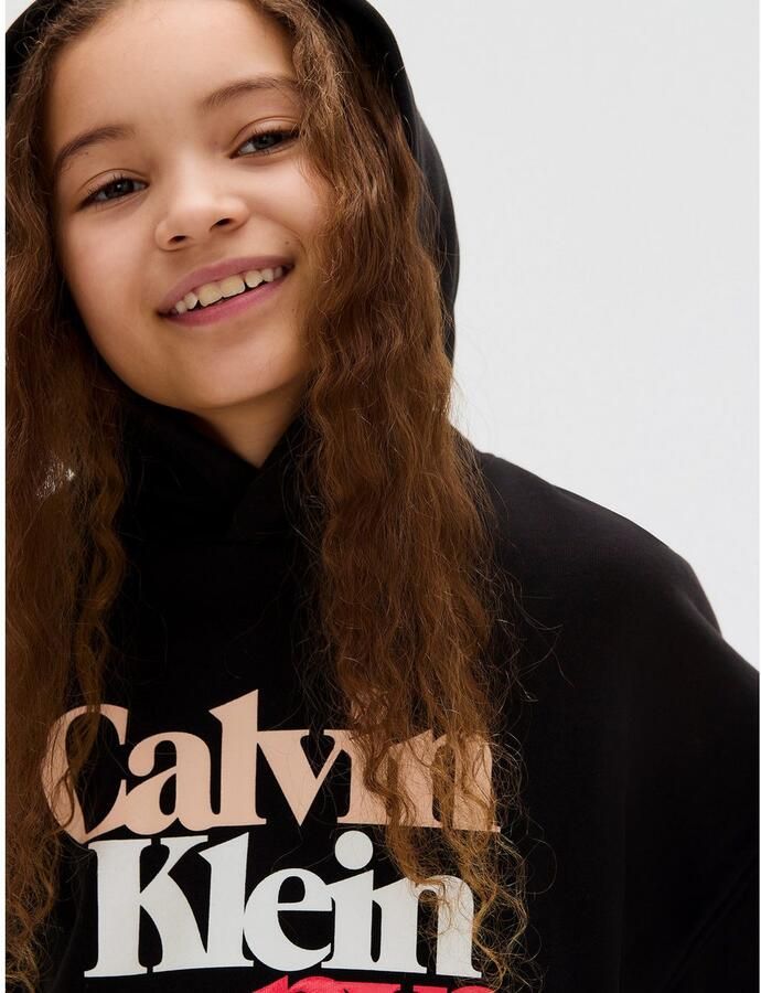 Calvin Klein Hoodie PEARL SIGNATURE TERRY HOODIE voor kinderen tot 16 jaar met grote print - Foto 5