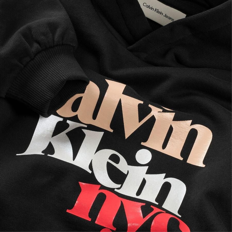 Calvin Klein Hoodie PEARL SIGNATURE TERRY HOODIE voor kinderen tot 16 jaar met grote print - Foto 3