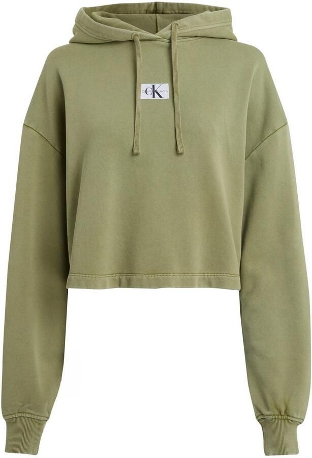 Calvin Klein Hoodie WASHED WOVEN LABEL HOODIE - Foto 4
