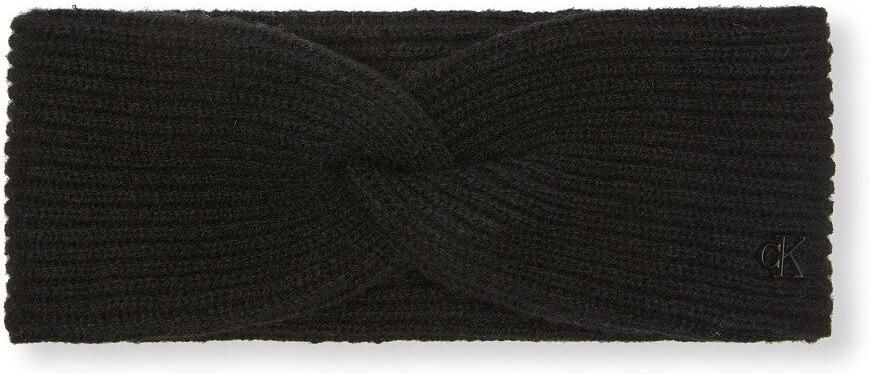 CK Calvin Klein Hoofdband van lamswolmix met labelapplicatie - Foto 3