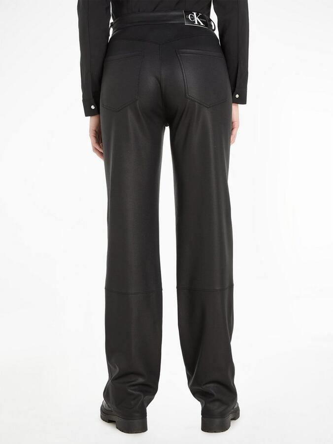 Calvin Klein Imitatieleren broek COATED MILANO HR STRAIGHT - Foto 3