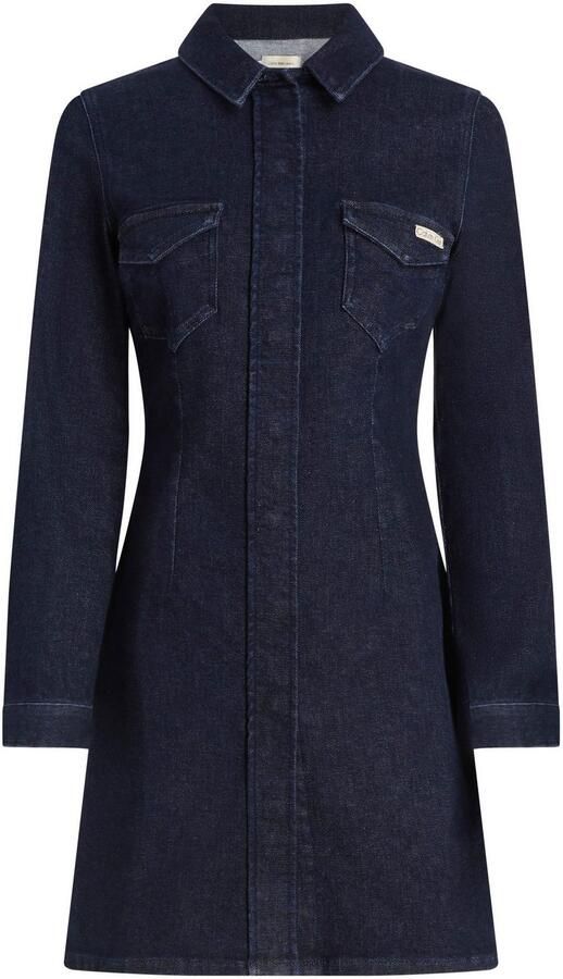 Calvin Klein Jeans jurk DARTED LEAN SHIRT DENIM DRESS - Foto 4