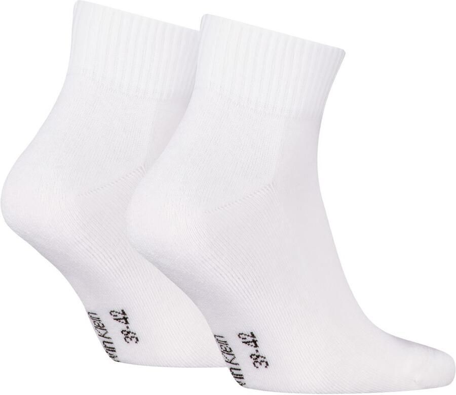 Calvin Klein Jeans Korte sokken CKJ MEN QUARTER 2P MONOGRAM met een stijlvol logoborduursel (2 paar 2 paar) - Foto 2