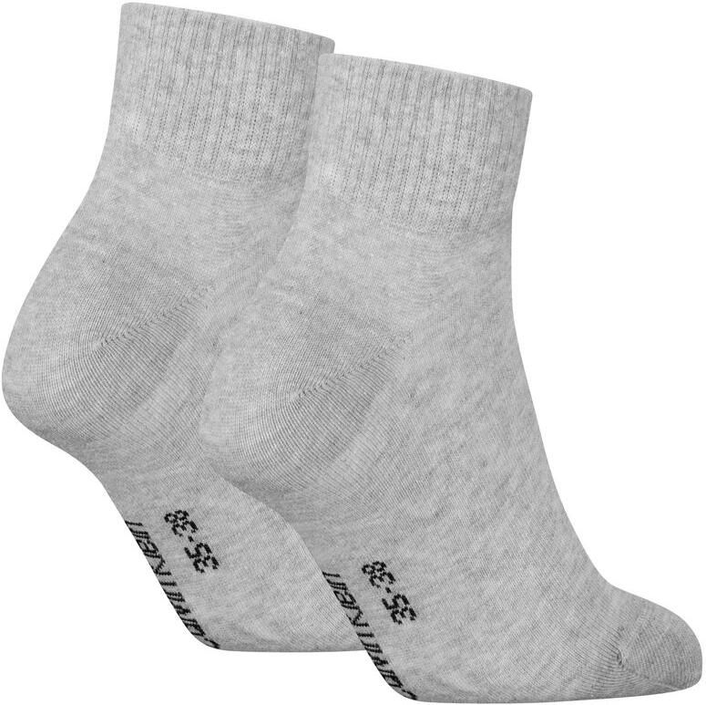 Calvin Klein Jeans Korte sokken CKJ WOMEN QUARTER 2P MONOGRAM (2 paar 2 paar) - Foto 3