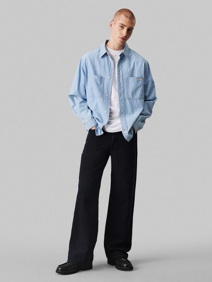 Calvin Klein Jeans Regular fit jeansoverhemd met opgestikte borstzakken - Foto 2