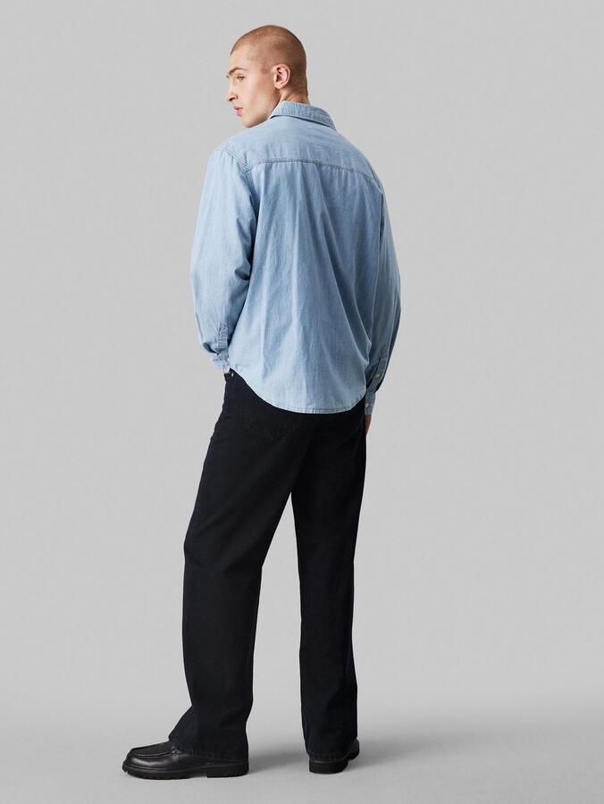 Calvin Klein Jeans Regular fit jeansoverhemd met opgestikte borstzakken - Foto 3