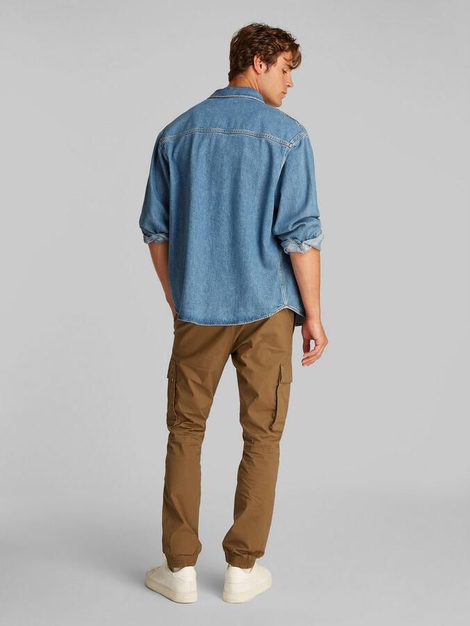 Calvin Klein Jeans overhemd RELAXED DENIM SHIRT in middenblauwe wassing - Foto 4