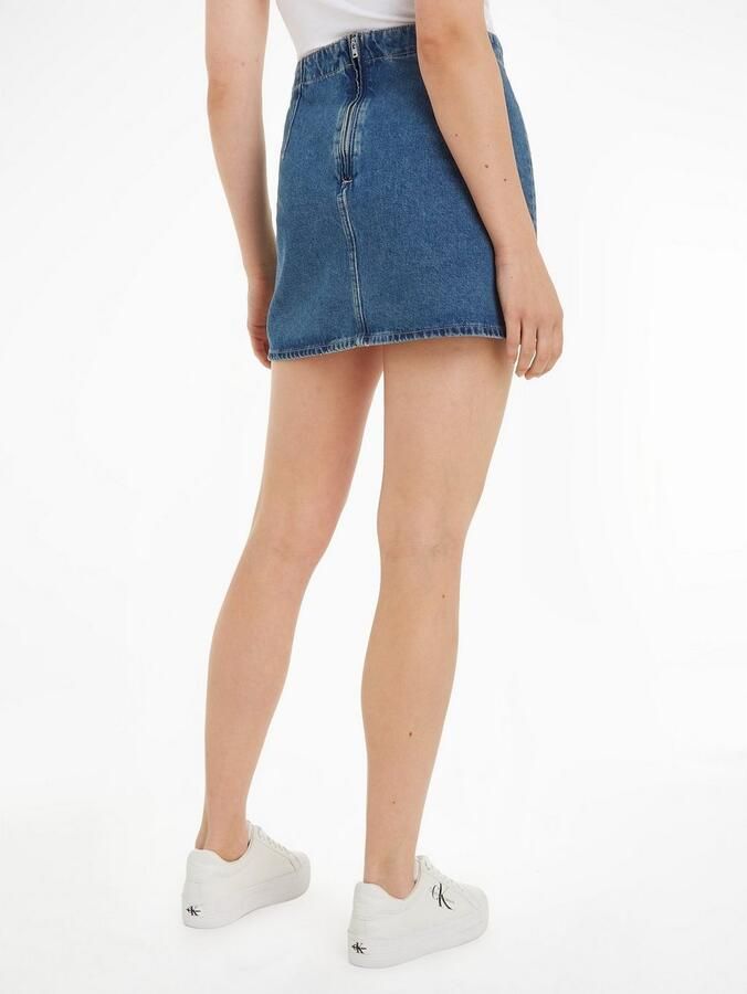 Calvin Klein Jeans Jeansrok met labeldetail - Foto 4