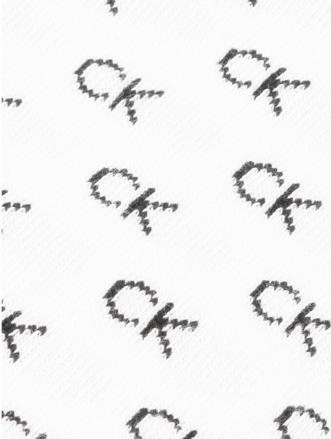 Calvin Klein Jeans Sneakersokken CK MEN SNEAKER 2P ALL OVER LOGO 2 liter rechthoekig stapelrand ovenbestendig lekvrij (2 paar)