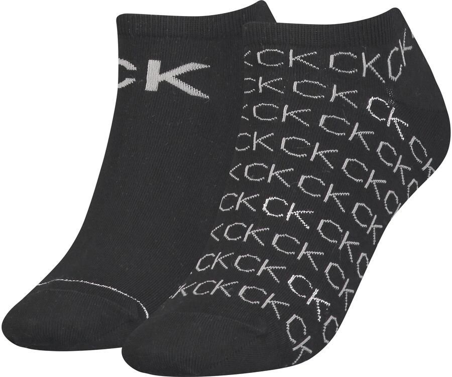 Calvin Klein Jeans Sneakersokken CK WOMEN SNEAKER 2P ALL OVER LOGO (2 paar) - Foto 3