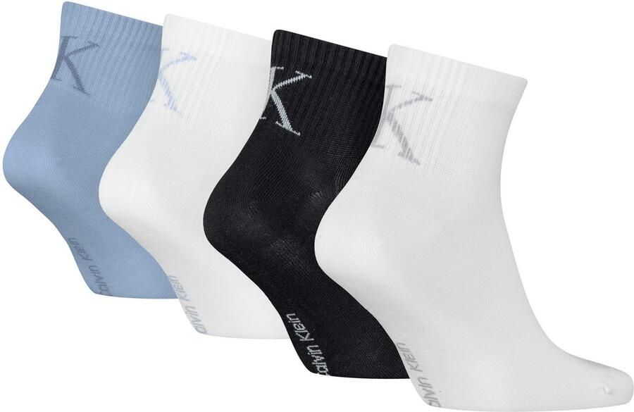 Calvin Klein Jeans Sokken CKJ MEN QUARTER 4P SHADOW RIB LOGO ECOMM (4 paar) - Foto 2