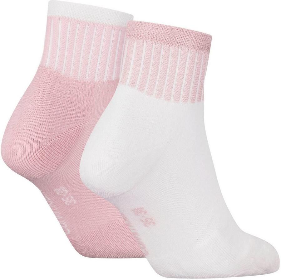 Calvin Klein Jeans Sneakersokken met elastische ribboordjes in een set van 2 paar