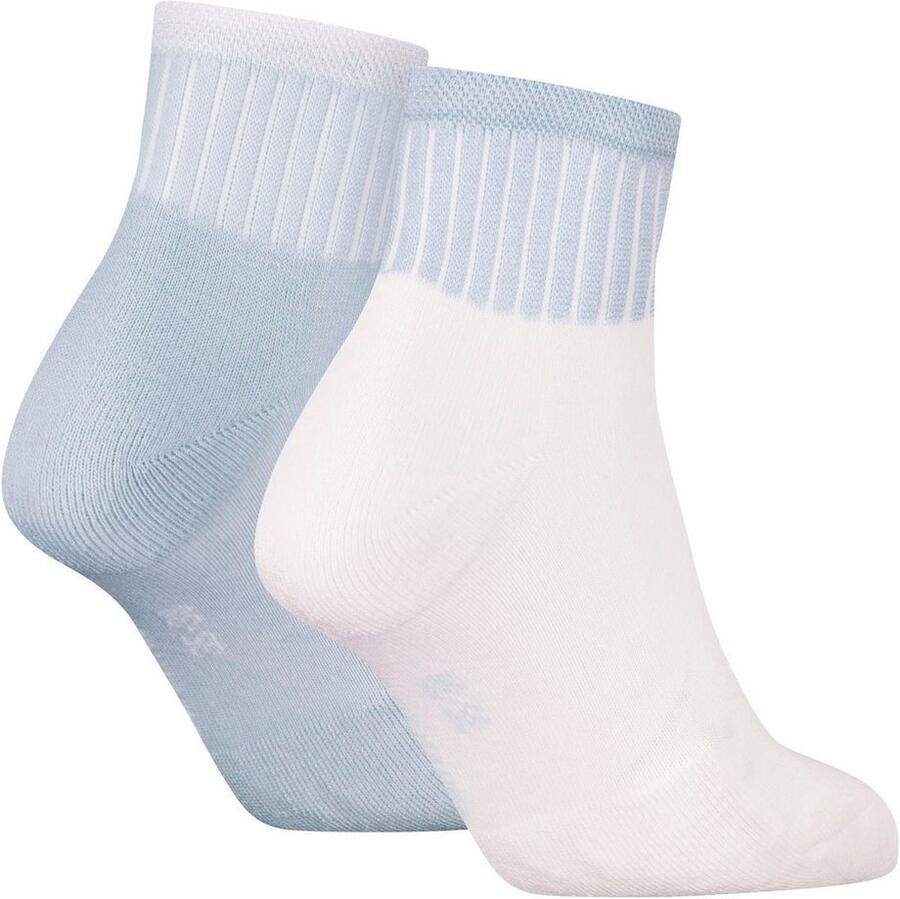 Calvin Klein Jeans Sneakersokken met elastische ribboordjes in een set van 2 paar