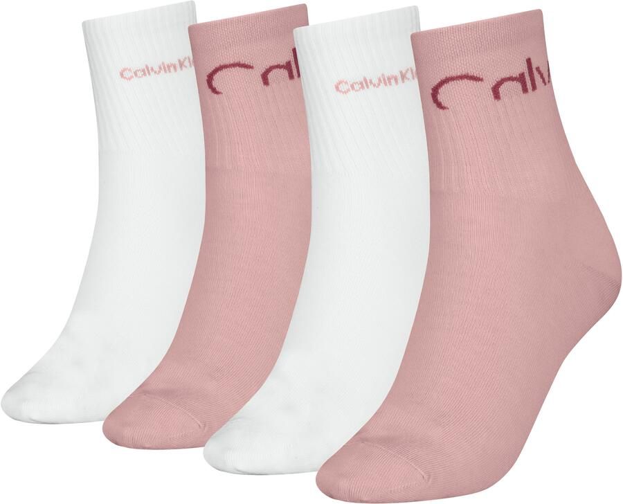 Calvin Klein Jeans Sokken CKJ WO SHORT SOCK 4P CUT LOGO ECOM (Set van 4) - Foto 2
