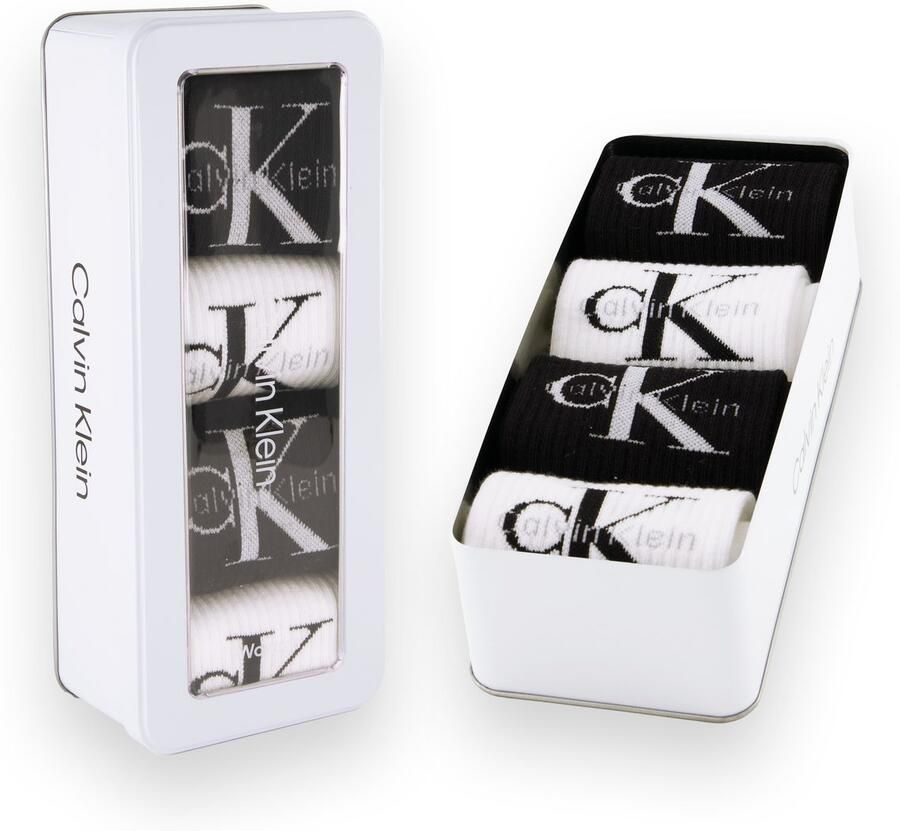Calvin Klein Jeans Sokken CKJ WO SOCK 4P GIFTBOX MONOLOGO (Set van 4) - Foto 2