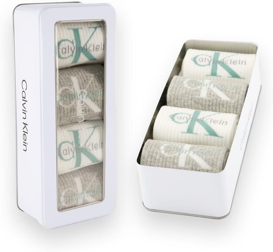 Calvin Klein Jeans Sokken CKJ WO SOCK 4P GIFTBOX MONOLOGO (Set van 4) - Foto 2