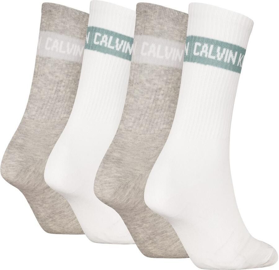 Calvin Klein Jeans Sokken CKJ WO SOCK 4P GIFTBOX STRIPE LOGO (Set van 4)