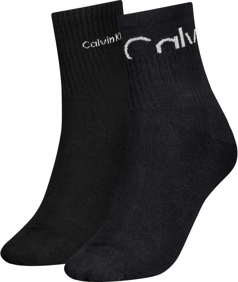 Calvin Klein Jeans Sokken CKJ WO SOCK 4P GIFTBOX STRIPE LOGO (Set van 4) - Foto 2