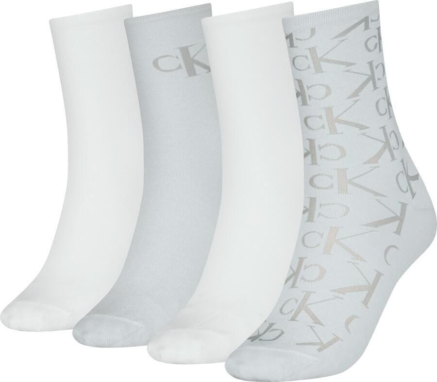 Calvin Klein Jeans Sokken CKJ WO SOCK 4P HOLIDAY PACK AOP (4 paar Set van 4) - Foto 2