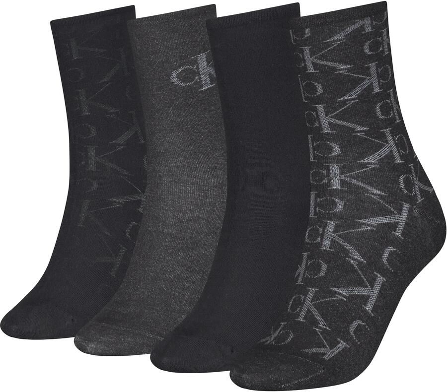 Calvin Klein Jeans Sokken CKJ WO SOCK 4P HOLIDAY PACK AOP (4 paar Set van 4) - Foto 2