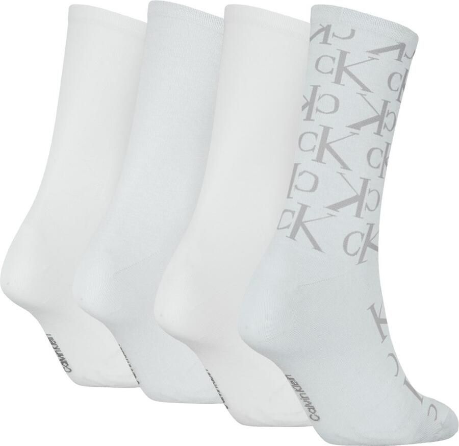 Calvin Klein Jeans Sokken CKJ WO SOCK 4P HOLIDAY PACK AOP (4 paar Set van 4)