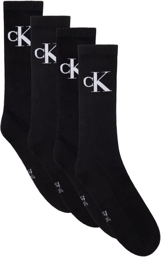 Calvin Klein Jeans Sokken CKJ WOMEN SOCK 4P MONOGRAM ECOMM (4 paar 4 paar) - Foto 4