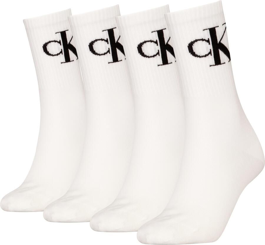 Calvin Klein Jeans Sokken CKJ WO SOCK 4P MONOGRAM ECOMM (4 paar 4 paar) - Foto 2